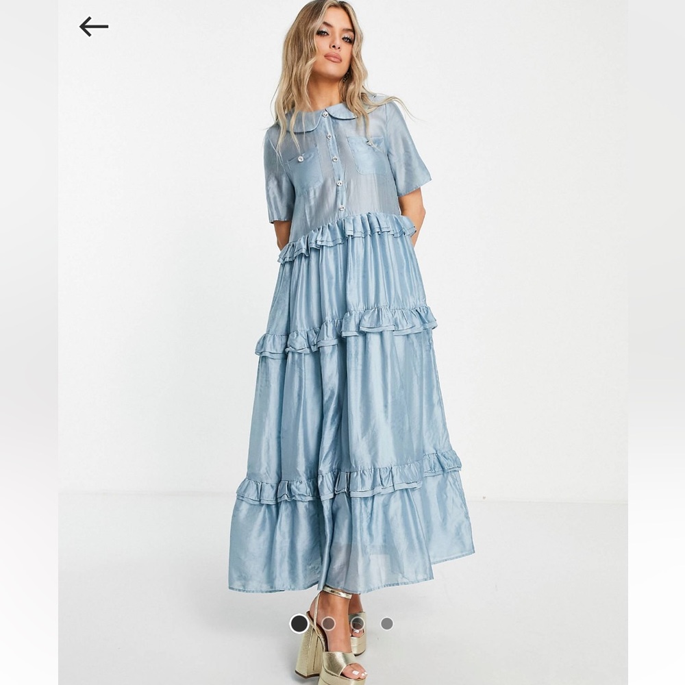 Sister Jane Acrew Ruffle Midi Dress